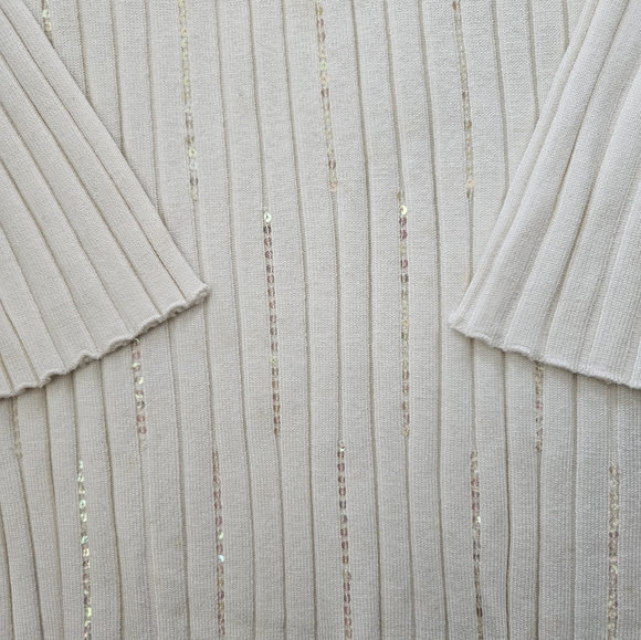 NWT - Silk Blend Style&co. Winter White Festive Jersey - Size XL - Picture 4 of 10